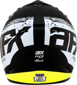 AFX FX-17Y Motorcycle Helmet - Attack - Matte Black/Hi-Vis Yellow - Medium 0111-1415