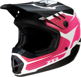 Z1R Youth Rise Motorcycle Helmet - Flame - Pink - Small 0111-1451