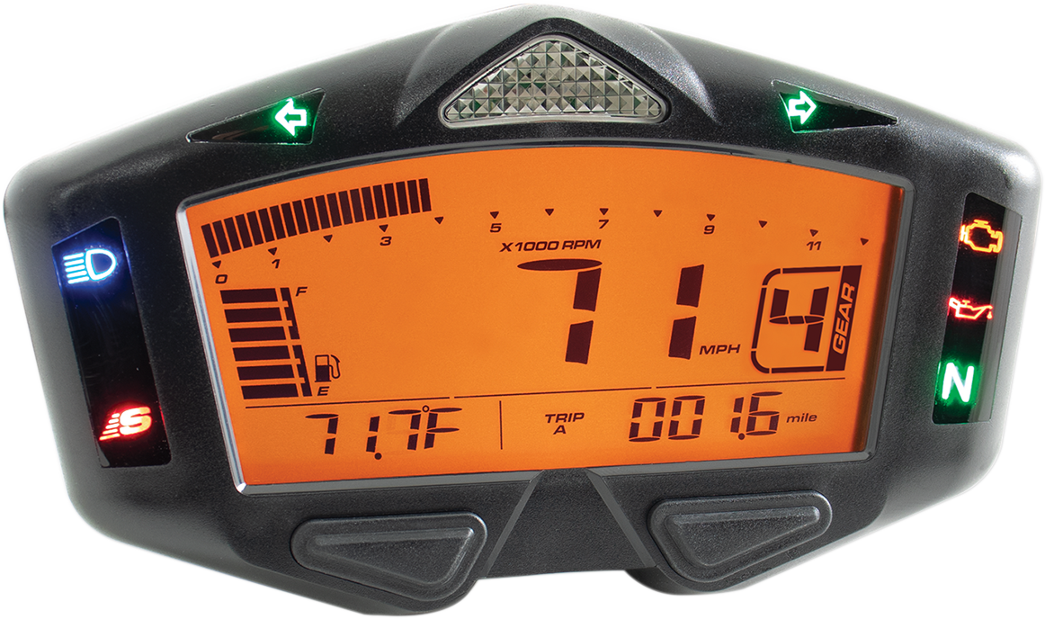 KOSO NORTH AMERICA DB-03R Digital LCD Meter - Universal Gauge BA038000