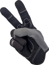 BILTWELL Moto Gloves - Gray/Black - Small 1501-1101-002