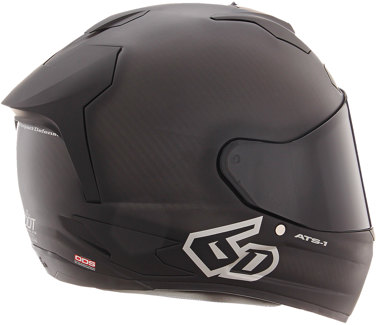 6D ATS-1R Motorcycle Helmet - Matte Black - Small 30-0985