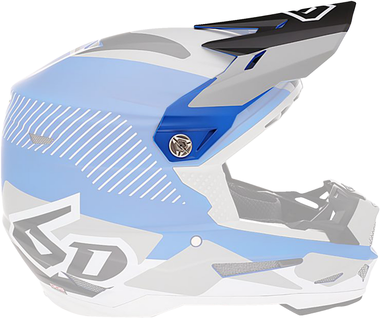 6D ATR-2 Visor - Fusion - Blue 72-6105