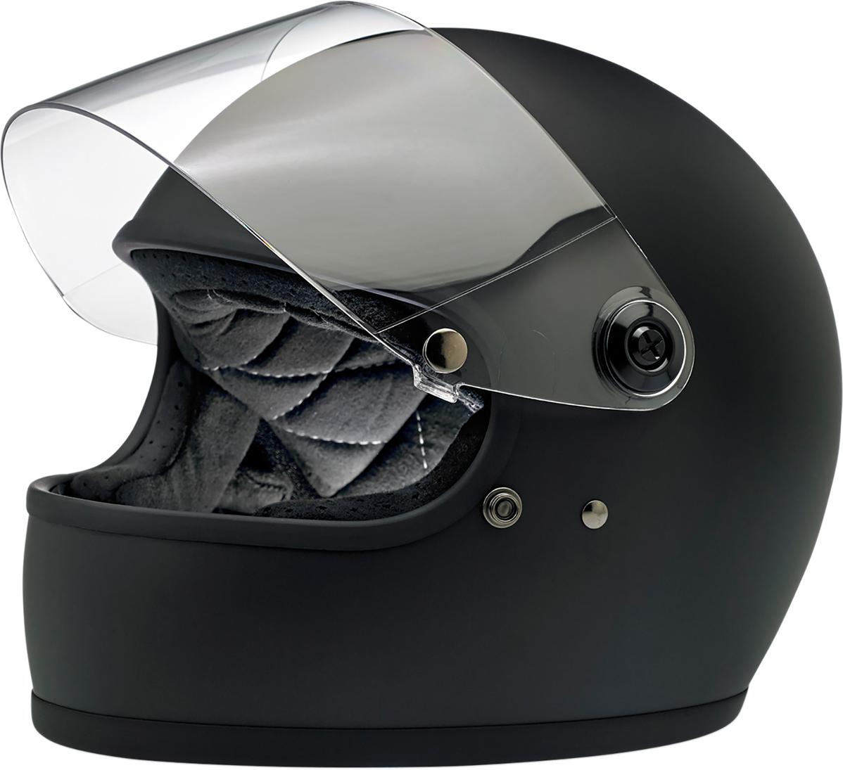 BILTWELL Gringo S Motorcycle Helmet - Flat Black - Small 1003-201-102