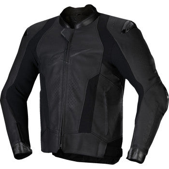 ALPINESTARS Missile v3 Leather Jacket - Black/Black - US 48 / EU 58 3100125-1100-58