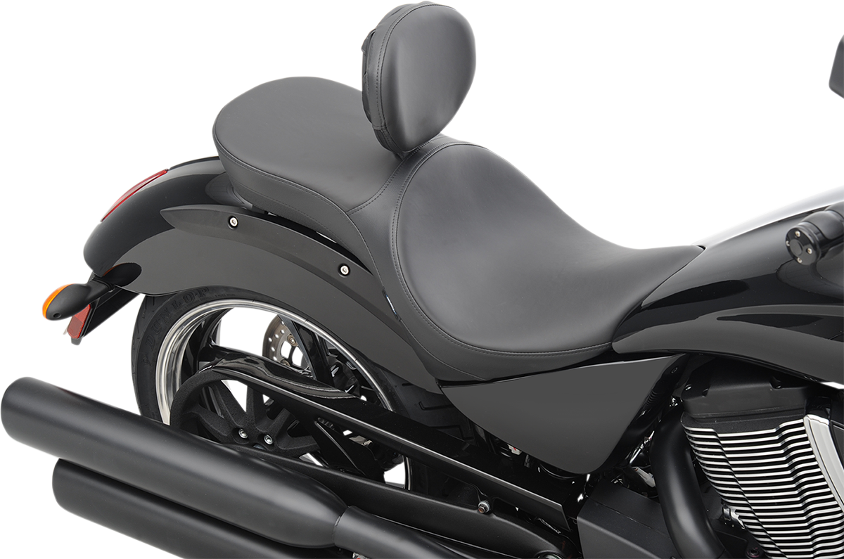 DRAG SPECIALTIES Low Profile Seat - Driver's Backrest - Smooth - Vegas N/F 14-16 GUNNER 0810-1605