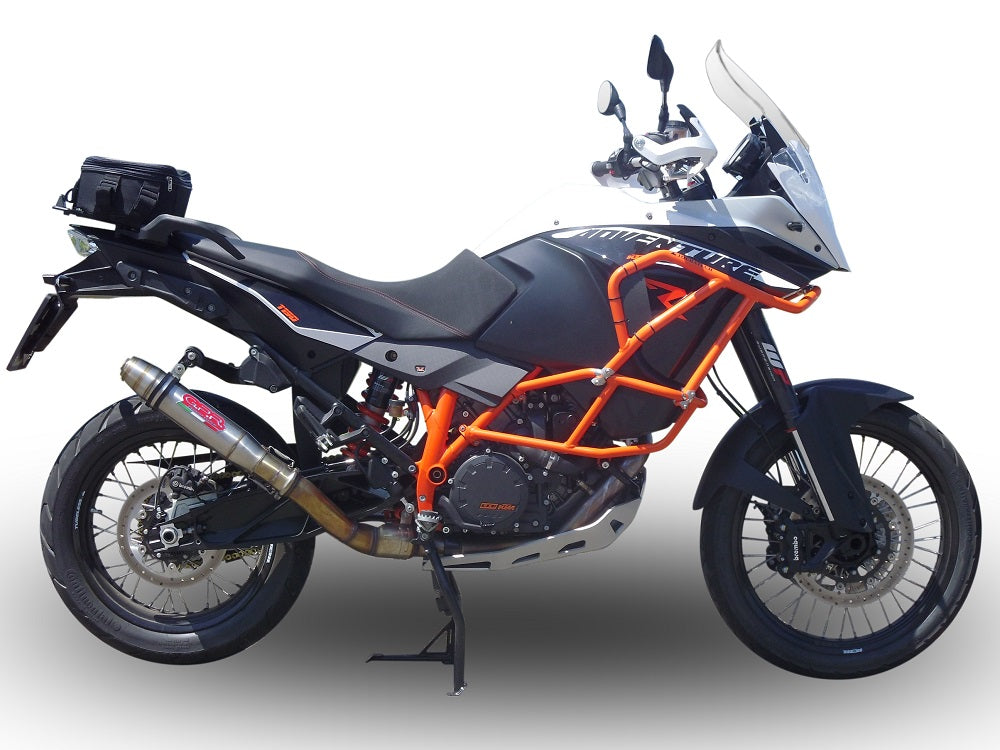 GPR Exhaust System Ktm Lc 8 Adventure 1050 2015-2016, Deeptone Inox, Slip-on Exhaust Including Link Pipe