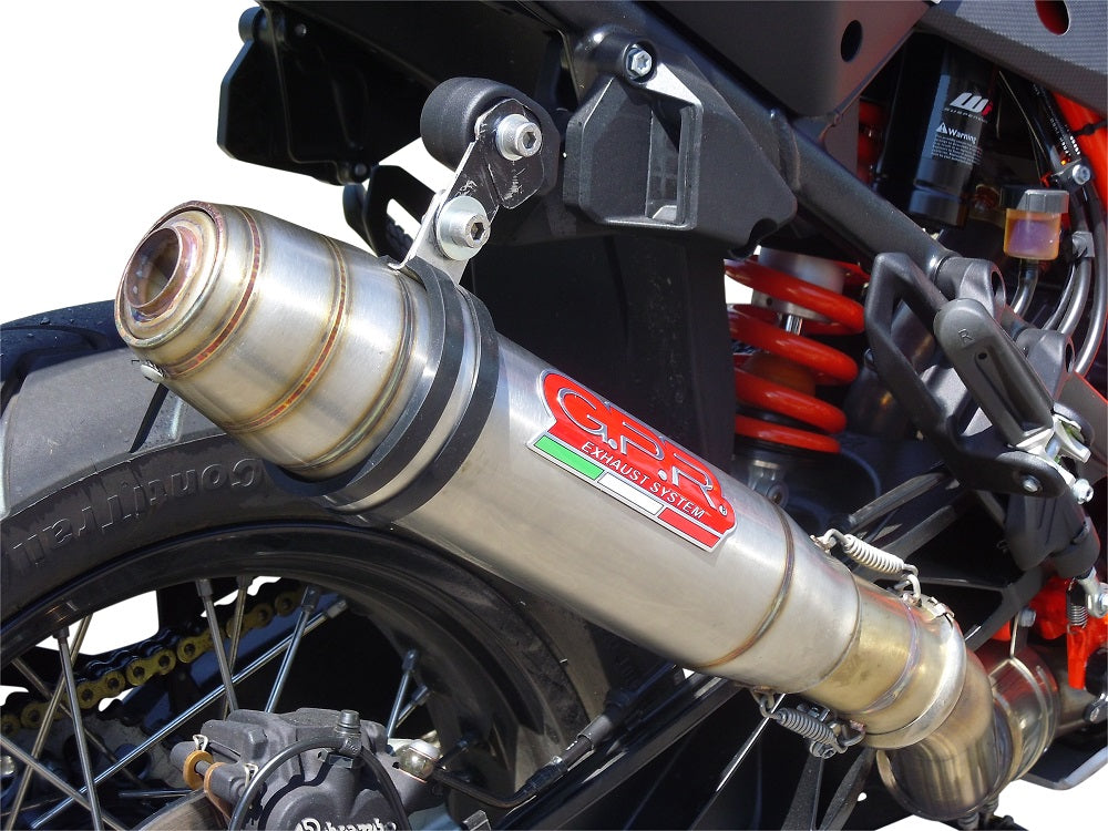 GPR Exhaust System Ktm Lc 8 Adventure 1050 2015-2016, Deeptone Inox, Slip-on Exhaust Including Link Pipe