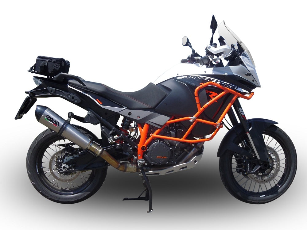 GPR Exhaust System Ktm Lc 8 Adventure 1190 2013-2016, Gpe Ann. titanium, Slip-on Exhaust Including Removable DB Killer and Link Pipe