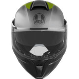 AGV Streetmodular Motorcycle Helmet - Resia - Matte Gray/Black/Yellow Fluo - XL 2118296002007XL