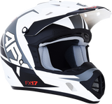 AFX FX-17 Motorcycle Helmet - Aced - Matte White/White - 2XL 0110-6498