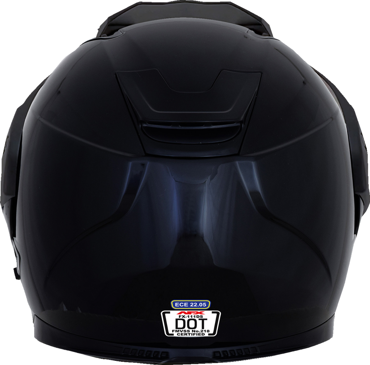 AFX FX-111DS Motorcycle Helmet - Gloss Black - 2XL 0140-0131