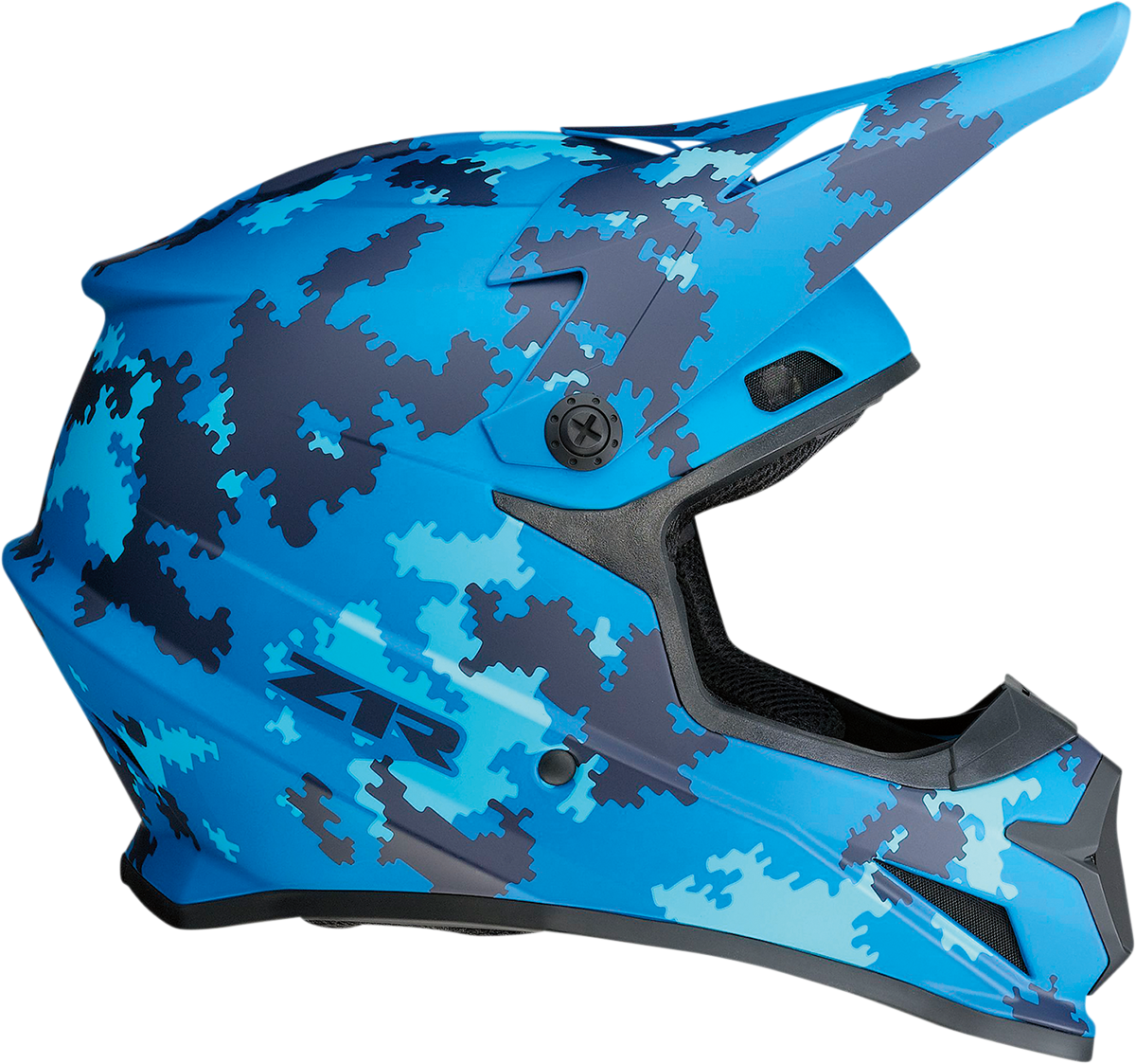 Z1R Rise Motorcycle Helmet - Digi Camo - Blue - Small 0110-7289