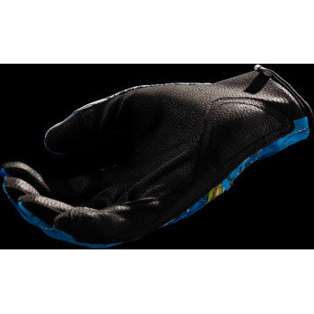 ICON Hooligan™ Dino Fury Gloves - Blue - Medium 3301-4636