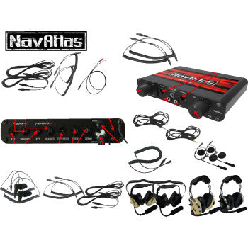 NAVATLAS Intercom/Headset Kit - 2-Seat - Black NIO231PK