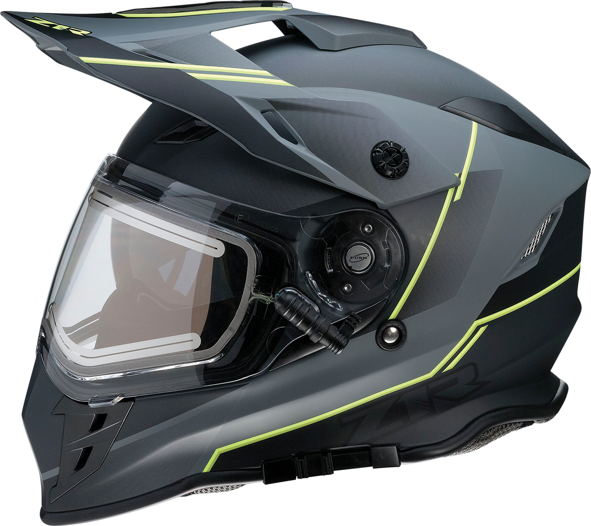 Z1R Range Motorcycle Helmet - Bladestorm - Gray/Black/Hi-Viz Yellow - Small 0101-14066