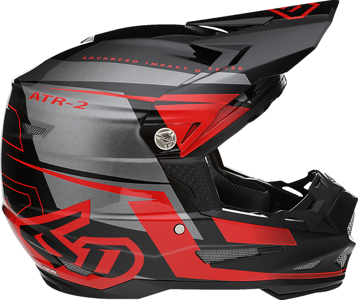 6D ATR-2 Motorcycle Helmet - Mach - Red/Gray/Black - XS 12-3324