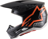ALPINESTARS SM5 Motorcycle Helmet - Compass - Matte Black/Orange Fluo - XS 8303321-1149-XS