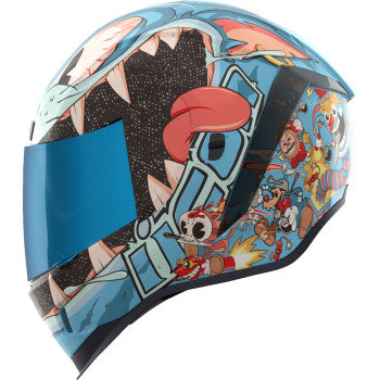 ICON Airform™ Motorcycle Helmet - 9 Lives - Blue - Large 0101-17386