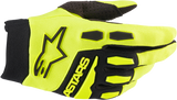 ALPINESTARS Full Bore Gloves - Fluo Yellow/Black - 2XL 3563622-551-2X