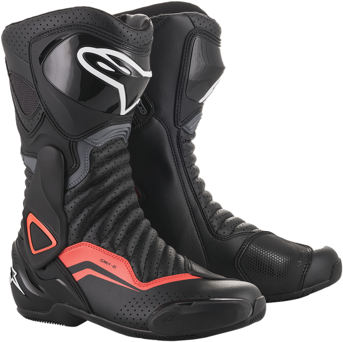 ALPINESTARS SMX-6 v2 Vented Boots - Black/Gray/Red - US 12 / EU 47 2223017-1133-47