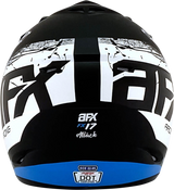 AFX FX-17Y Motorcycle Helmet - Attack - Matte Black/Blue - Medium 0111-1409