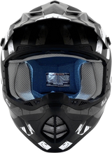 AFX FX-17 Motorcycle Helmet - Attack - Matte Black/Silver - 3XL 0110-7637