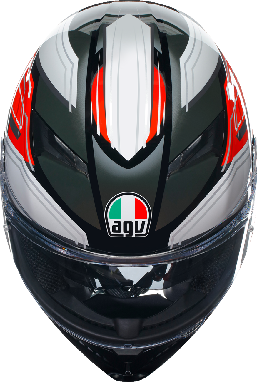 AGV K3 Motorcycle Helmet - Wing - Black/Italy - Small 2118381004007S