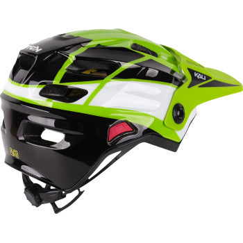 KALI Child Maya Full Face Bicycle Helmet - Race - Gloss Lime/White/Black - OS 0221923322