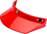 BILTWELL Moto 3-Snap Visor - Red 2002-563