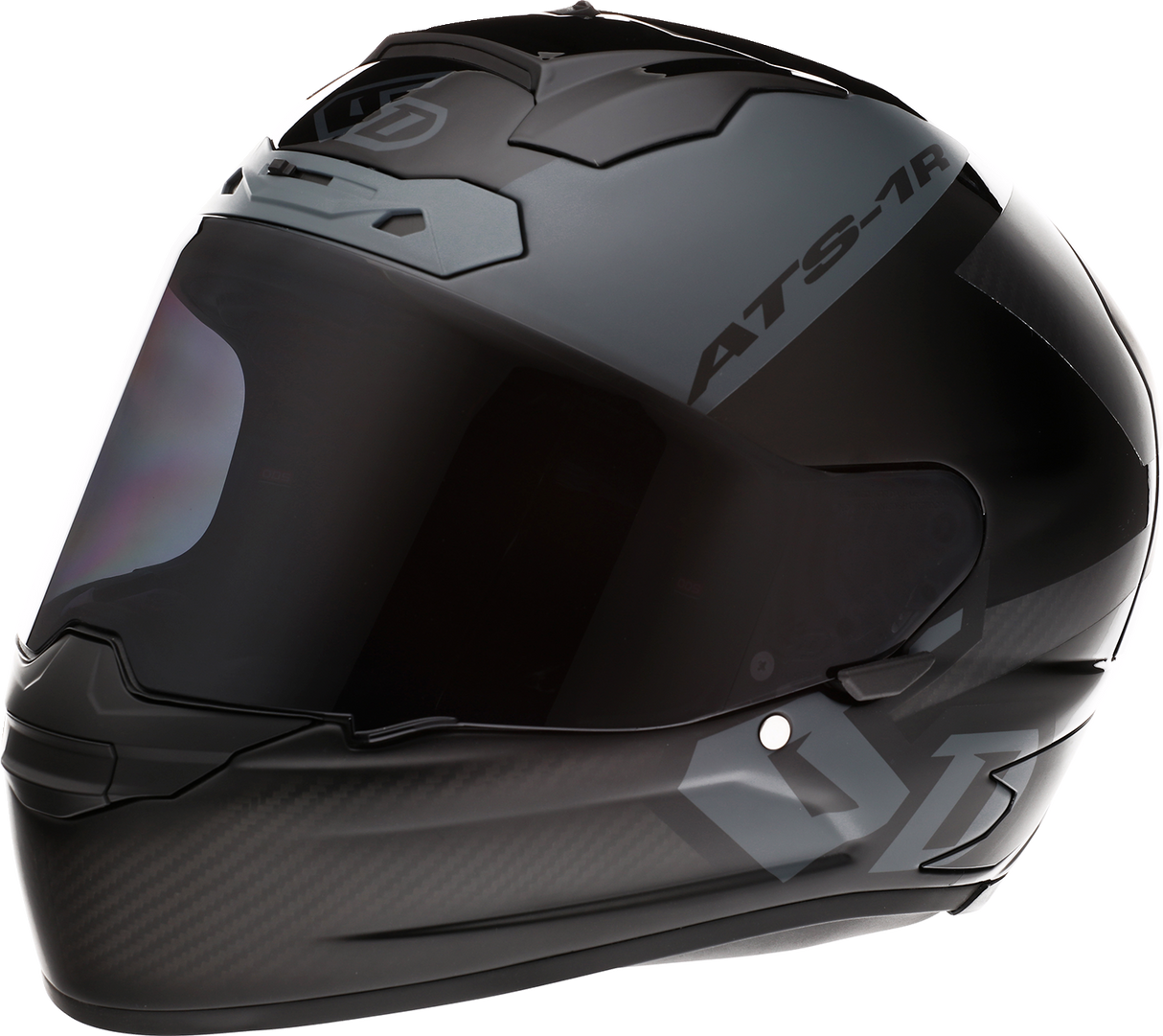 6D ATS-1R Motorcycle Helmet - Wyman - Black/Gray - Small 30-0705