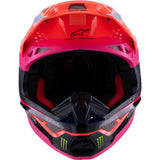 ALPINESTARS Supertech M10 Motorcycle Helmet - Deegan Monster - MIPS® - Gloss Orange Fluo/Purple/Pink Fluo - 2XL 8300425-433-XXL