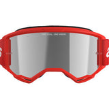 ALPINESTARS Goggles Vision 3 Goggles - Wordmark - Red - Silver Mirror 5103325-3094