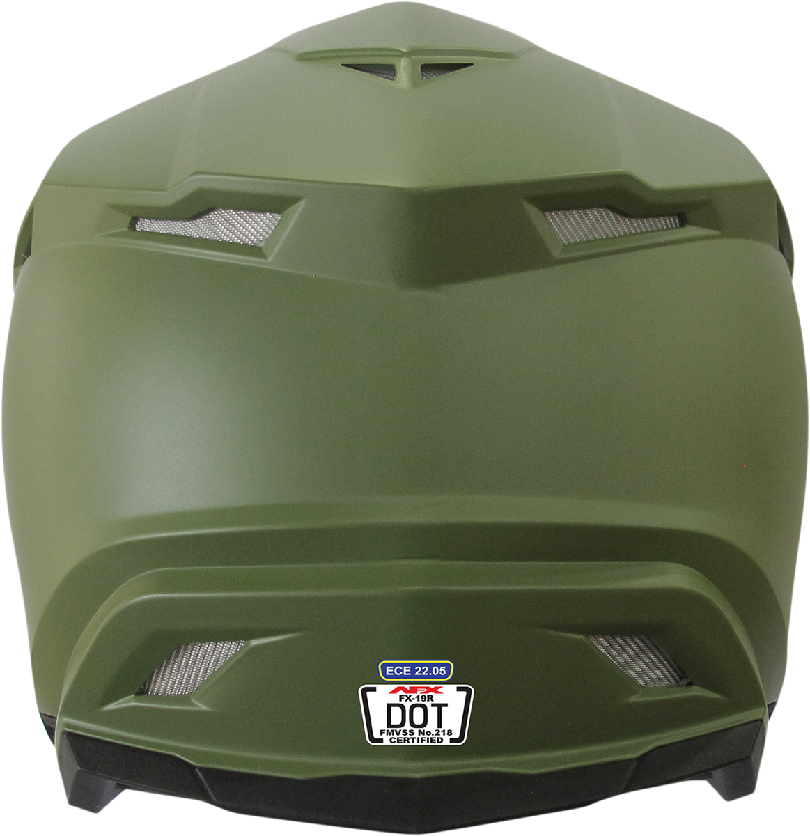 AFX FX-19R Motorcycle Helmet - Matte Olive - Large 0110-7042