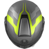 AGV Streetmodular Motorcycle Helmet - Resia - Matte Gray/Black/Yellow Fluo - Large 2118296002007L