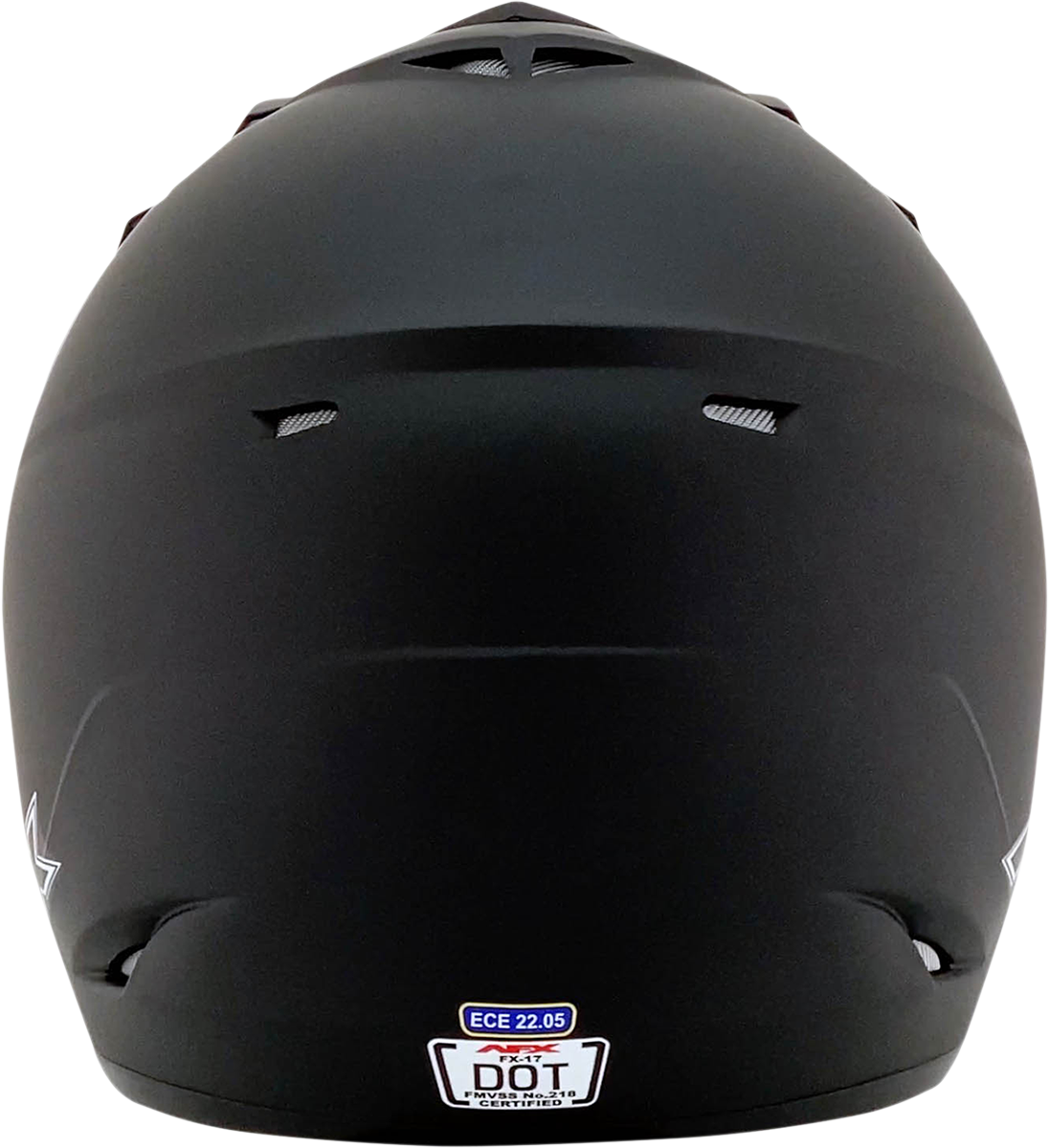 AFX FX-17 Motorcycle Helmet - Matte Black - Medium 0110-1752