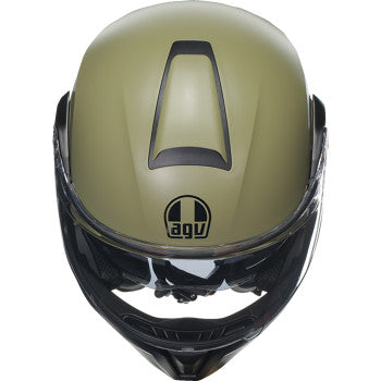 AGV Streetmodular Motorcycle Helmet - Mono - Matte Pastello Green/Black - 2XL 21182960020102X