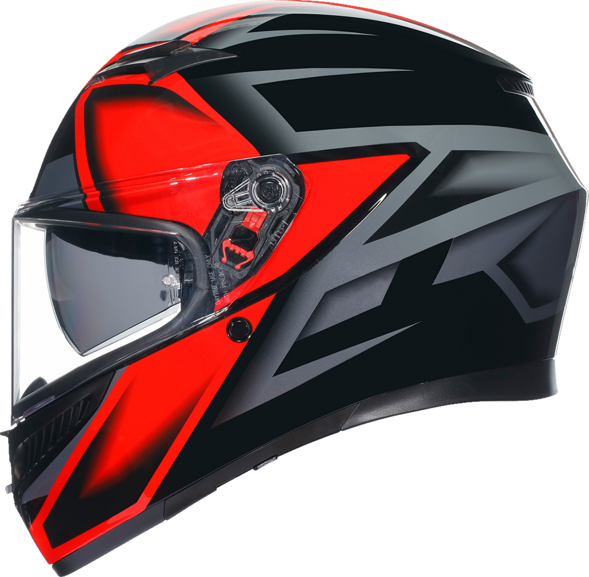 AGV K3 Motorcycle Helmet - Compound - Black/Red - Small 2118381004009S