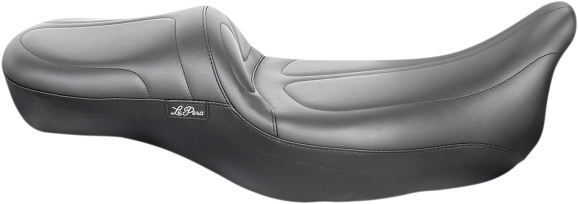 LE PERA Maverick Daddy Long Legs Seat - Black - Stitched - FLH '08+ LK-957DLT