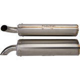 TRINITY RACING Stainless Steel Exhaust System 	RZR Pro/ Turbo 2020-2023   TR-4174D-SS