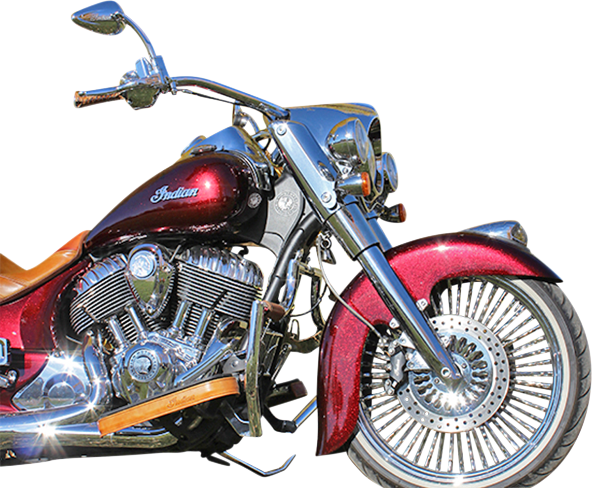 KLOCK WERKS Front Fender - Steel - Indian/Chief - 16"-19" KWF-04-0400