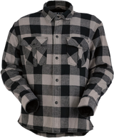 Z1R Duke Flannel Shirt - Gray/Black - Large 3040-2547