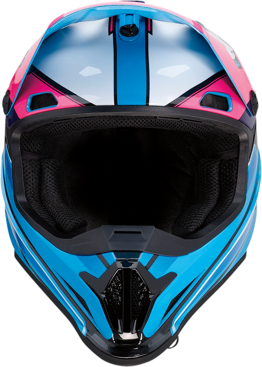 Z1R Rise Motorcycle Helmet - MC - Pink/Blue - Large 0110-7187