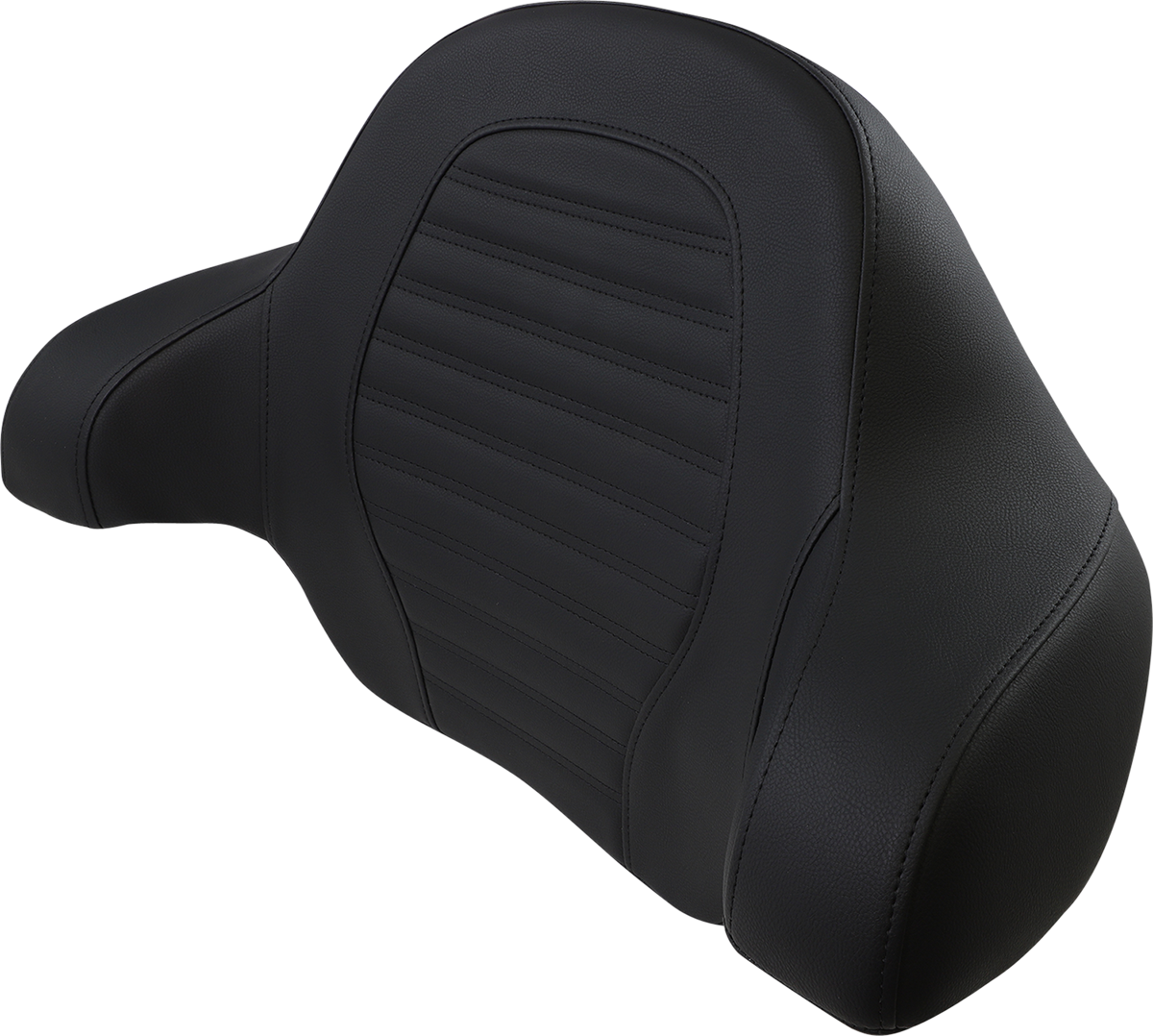 SADDLEMEN Tour-Pak Backrest Pad - Slim - Roll & Pleat - Black - FL '14-'23 814-07-TPACK-RP