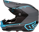 6D ATR-1 Motorcycle Helmet - Stealth - Cyan - Large 10-4627