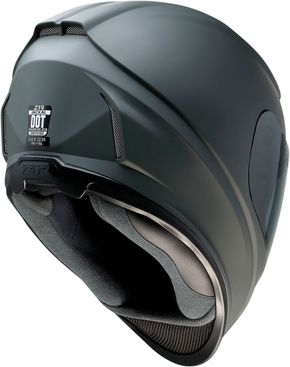 Z1R Jackal Motorcycle Helmet - Primer Gray - Smoke - Medium 0101-14001