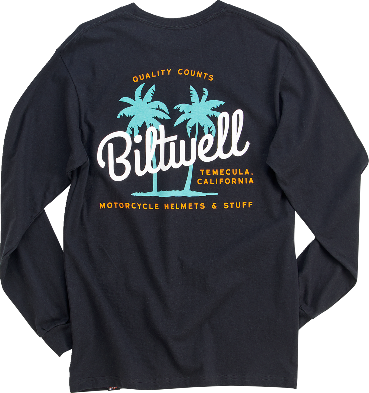 BILTWELL Palms Long-Sleeve T-Shirt - Black - Small 8104-081-002