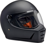 BILTWELL Lane Splitter Motorcycle Helmet - Flat Black - Medium 1004-201-503