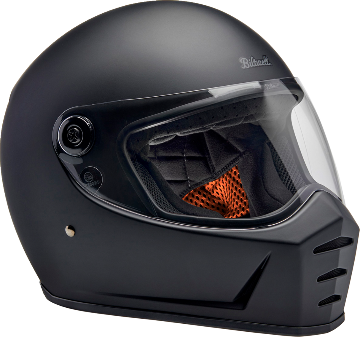 BILTWELL Lane Splitter Motorcycle Helmet - Flat Black - Large 1004-201-504