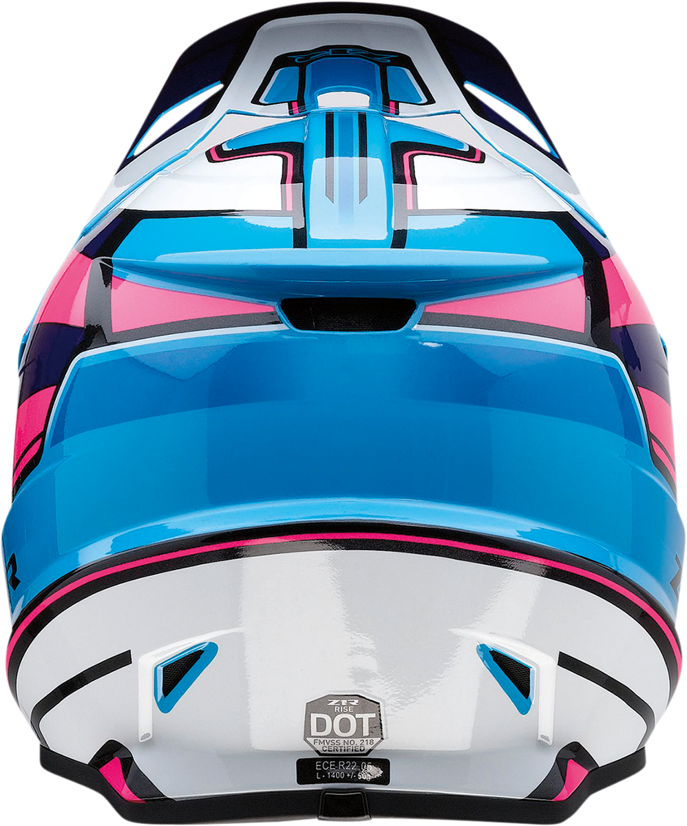 Z1R Rise Motorcycle Helmet - MC - Pink/Blue - Large 0110-7187