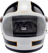 BILTWELL Gringo S Motorcycle Helmet - Gloss White/Black Tracker - XS 1003-566-501